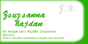 zsuzsanna majdan business card